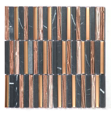 Buy Durable 282x294mm Interior Wall Natural Stone Mosaics For Office and Living Room online manufacture