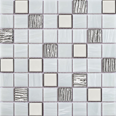 Buy 304x304mm Interior Wall Glass Swimming Pool Mosaics For Decoration and Project online manufacture