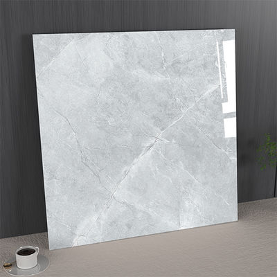 Buy Stain-resistant and Firebrick 1mx1m Marble Porcelain Glazed Polished Tiles For Living Room Light Gray online manufacture