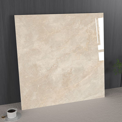 Buy Antibacterial Stain-Resistant Indoor Floor Light Brown 1000x1000mm Polished Glazed Porcelain Tile For Living Room and Dining Room online manufacture