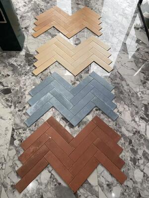 Buy Elegant and Retro 75x300mm Matt Ceramic Wall Tiles For Dining Room online manufacture