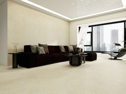 Buy Stain-resistant and Firebrick 600x1200mm Beige Porcelain Tiles Matt With Mould Surface Indoor Floor Tiles For Hotel online manufacture
