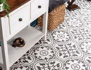 SGS 20x20cm White Gloss Ceramic Floor Tiles , 8.5mm Porcelain Balcony Tiles