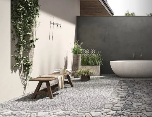 Buy 300x600mm Beige Gray Clay Outdoor Stone Cladding Tiles Grade AAA online manufacture