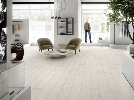 Buy 15x90cm Porcelain Wood Effect Outdoor Tiles , 9.5mm SGS Commercial Bathroom Tiles online manufacture