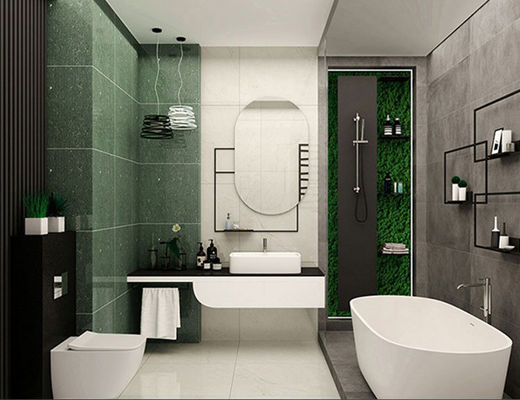 Buy SGS 10mm Porcelain Polished Floor Tiles Green Watermelon Glossy 600x600mm online manufacture