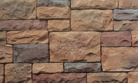 14mm SGS Textured Wall Stone , Fireproof Simulated Slate
