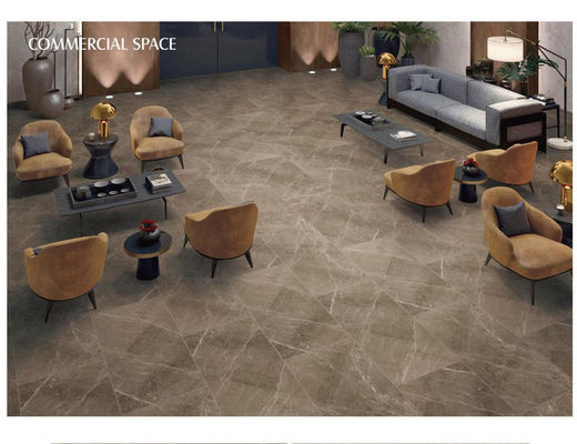 Buy ISO 10mm Vitrified Porcelain Floor Tiles Matt Glazed Brown Grey Marble 600x1200mm online manufacture