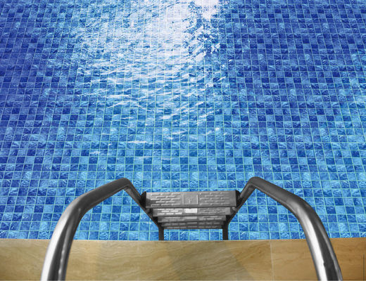 Buy PRIMERA Blue Swimming Pool Mosaic Tiles 306x306mm Glazed Mesh Mounted online manufacture