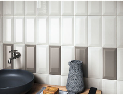 Buy 75x150mm Beveled Edge Ceramic Subway Tiles for Interior Walls online manufacture