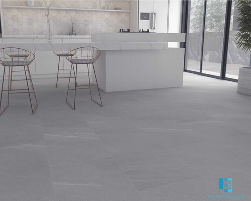 Buy Grey Marble SPC Vinyl Flooring 3.5mm Waterproof Interior Tile online manufacture