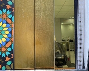 Golden Color Wooden Texture Floor Tiles 150x900mm For Hotel