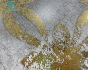 High Gloss Gold Decorative Porcelain Floor Tiles 600X600MM