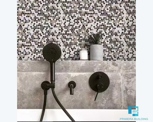 Buy Button Shaped Decorative Wall Porcelain Tiles Mixed Color 6mm Thickness online manufacture