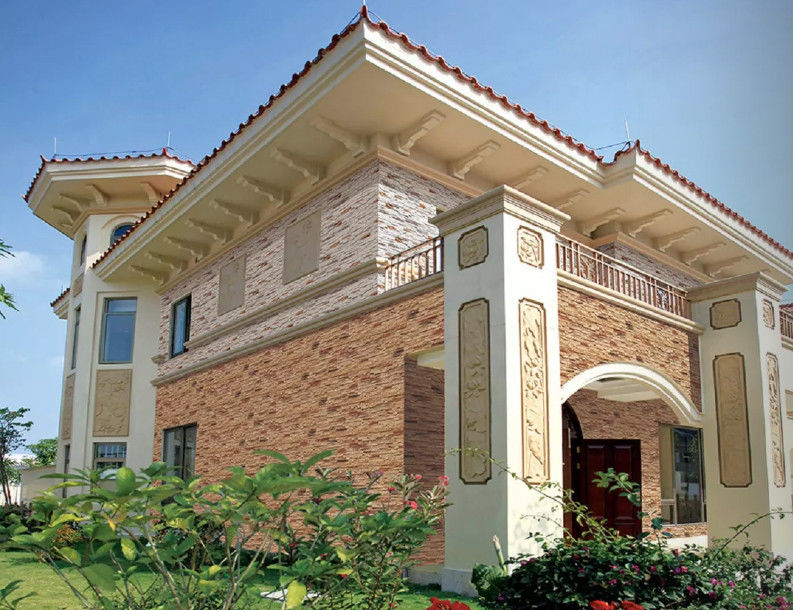9.5mm AAA Outdoor Stone Cladding Tiles 150x600mm Exterior Villa