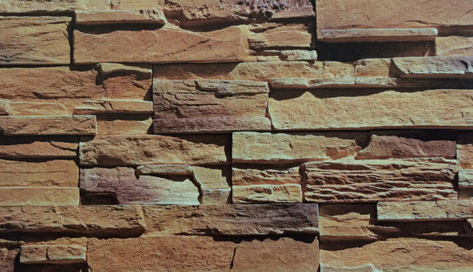 Handmade Rustic Synthetic Stacked Stone Cultured Exterior Interior ISO