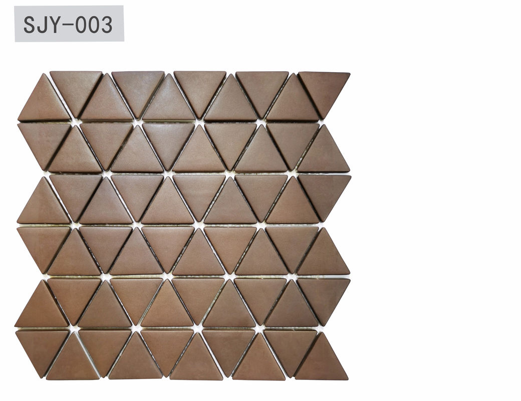 100Sqm 6mm Decorative Mosaic Tiles Metal Glazed Full Body Dark Color 310.5x308mm