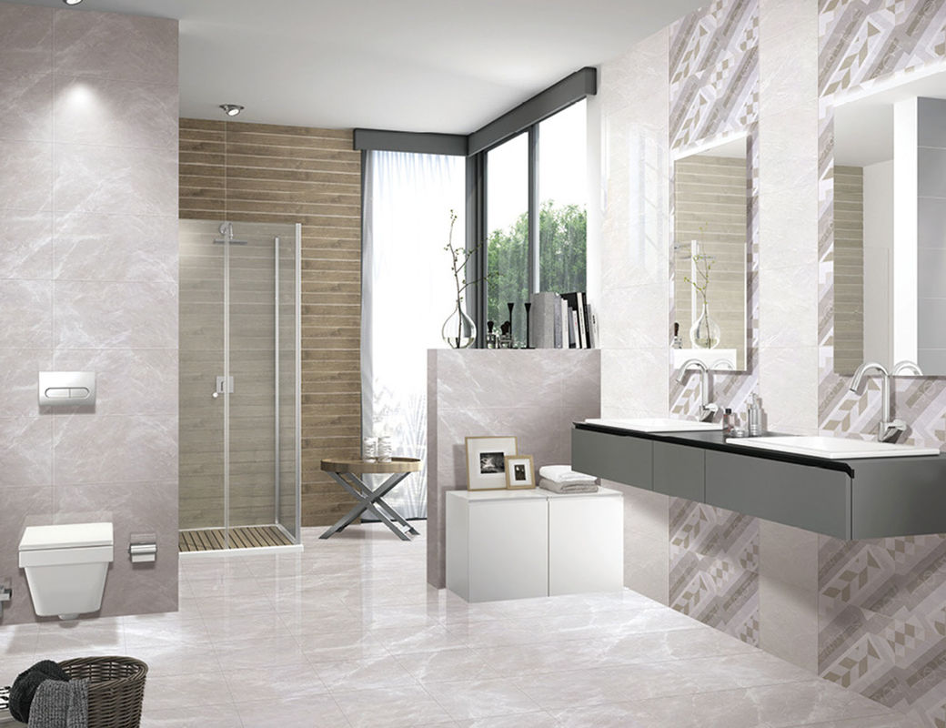0.1 W.A Contemporary Residential Building , 9mm Bathroom Ceramic Wall Tiles 30x60cm