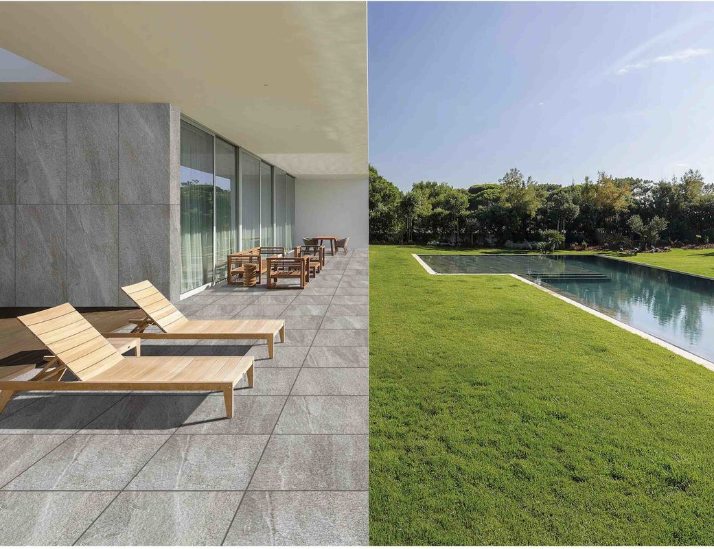 2cm Thick Skidproof Contemporary Residential Building Outdoor Porcelain 300x600mm