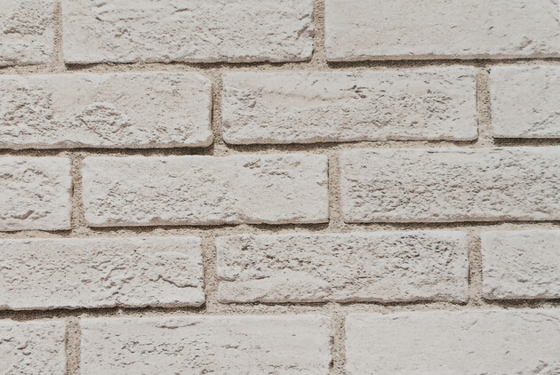 SGS White Faux Art Veneer Cultured Stone Brick 60x200mm