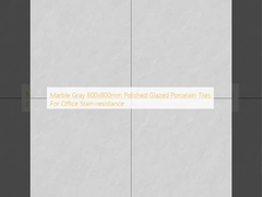 Marble Gray 800x800mm Polished Glazed Porcelain Tiles For Office Stain-resistance