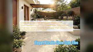 Elegant Light Gray Stone Style Ceramic Tiles 60x60cm