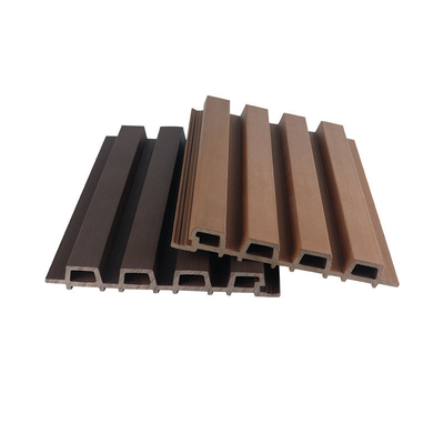 Waterproof WPC Cladding Panel Floor Outdoor Gray 28x217mm For Swimming Pool Decor