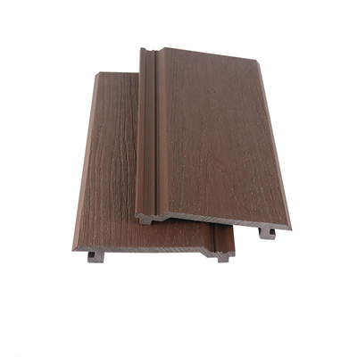 Eco-Friendly 145x20.5mm Brown WPC Wall Panel And Wood Plastic Composite Outdoor Wall Plank For Building