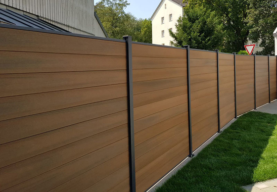 24x170mm Wood Plastic Composite Panel Coffee Color WPC Interior Wall Fence Outside Floor Plank