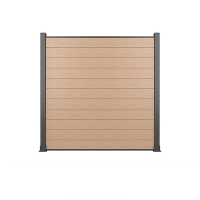 Villa Fence Courtyard Wood Plastic Panel Dark Gray For Garden Balcony Terrace Partition 170x24mm