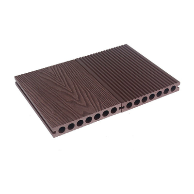145x22mm Wood Plastic Composite Wpc Flooring 3D Deep Embossed Board Outdoor Park Balcony