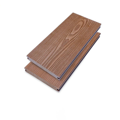 Wear Resistant WPC Decking Boards 145x22cm 3D Solid Deep Embossed Swimming Pool Floor
