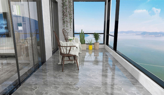 Marble Look Gray Matt Glazed Ceramic Rustic Tiles For Indoor Bathroom And 400x400mm Durable Wall Tile For Living Room