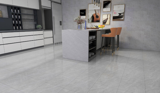 400x400mm Durable Marble Look Gray Ceramic Rustic Tiles For Kitchen And Grade AAA Matte Glazed Firebrick Floor Tile For Dining Room