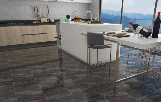 Firebrick 400x400mm Dark Gray Glazed Matt Ceramic Rustic Tile For Living Room And Indoor Floor Wall Tile For Bathroom
