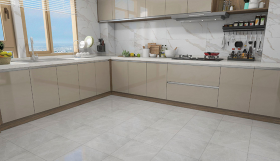 Glazed Matt Ceramic Rustic Tile For Rebuilding And 400x400mm Inside Floor Tile Gray For Decoration