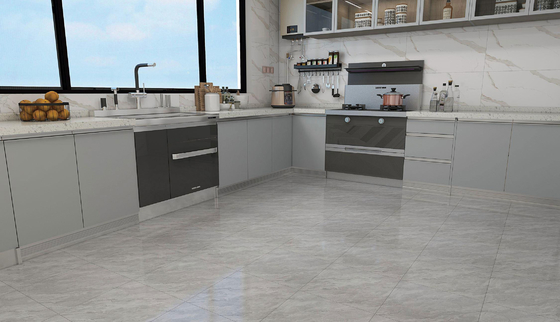Wear-Resistance Ceramic Rustic Tiles Gray For Bedroom And 400x400mm Marble Look Floor Tiles For Living Room