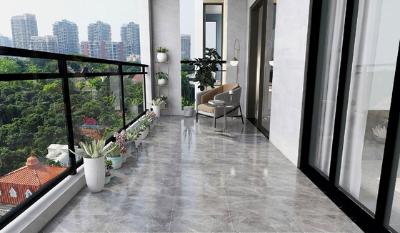 Grade AAA Ceramic Rustic Tiles For Balcony And 400x400mm marble look Indoor Flooring Baby Face Glazed Tile For Building
