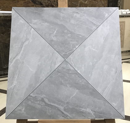 Waterproof 400x400mm Ceramic Rustic Tile For Living Room And Eco-Friendly Baby Face Glazed Gray Wall Tile For Kitchen