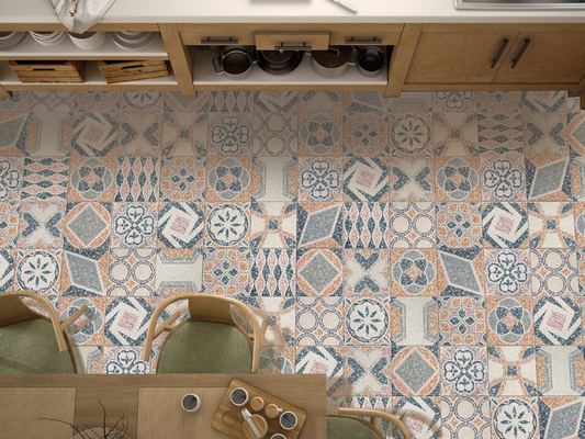 Wear-Resistant 250x250mm Ceramic Rustic Tile W.A 6% For Living Room And Antibacterial Wall And Floor Tile For Bathroom