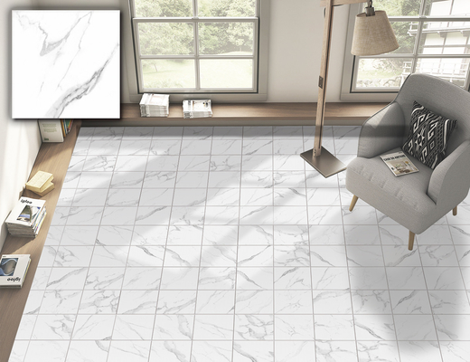 Carrara White 250x250mm Floor Ceramic Rustic Tile For Living Room And Durable Wall Tile For Decoration