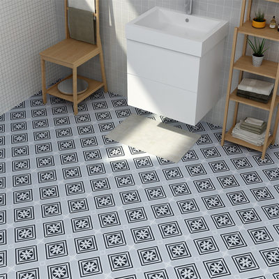 Antibacterial Ceramic Rustic Tiles For Balcony And Wall 200x200mm W.A 6%  Floor Tiles For Kitchen