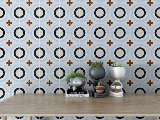 Non-Slip Flooring 20x20cm Ceramic Rustic Tiles For Decoration And Durable Wall Tile For Building
