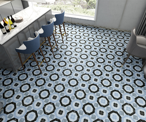 No Fade 200x200mm Wall Ceramic Rustic Tiles And Blue Floor Tile For Living Room And Kitchen