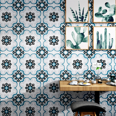 No Fade Gray And Blue 200x200mm Interior Floor Tiles And Ceramic Rustic Tile For Living Room And Bedroom