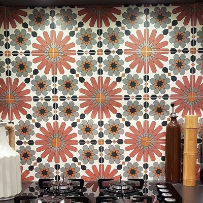 Brown Gray 20x20cm Non-Slip Ceramic Rustic Tile for Floor Wall