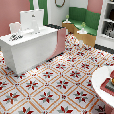 Red And Green 200x200mm Durable Indoor Floor Tile For Bathroom And Grade AAA Ceramic Rustic Tiles For Living Room