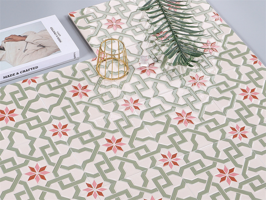 Durable 200x200mm Grade AAA Ceramic Rustic Tile For Living Room And Beige And Pink Wall Tile For Bedroom