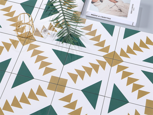 Yellow And Green 200x200mm Ceramic Rustic Tiles For Bathroom And Durable Wall Tile For Balcony