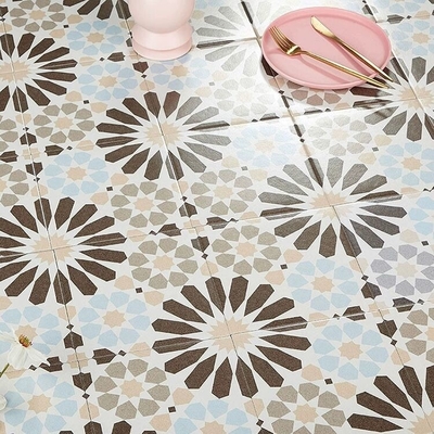 Water-Resistance Gray And Blue 20x20cm Indoor Floor And Wall Tiles For Bathroom And Durable Ceramic Rustic Tiles Of Office
